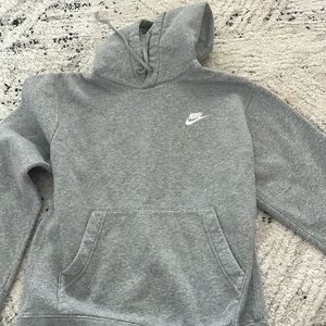 Nike hoodie, size small, gray
